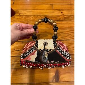 Mary Frances Vintage Beaded Top Handle Purse - Unique Artisan Design